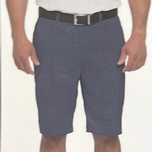 NWT Pebble Beach Men Dry Luxe Performance Silver Shorts Size 36